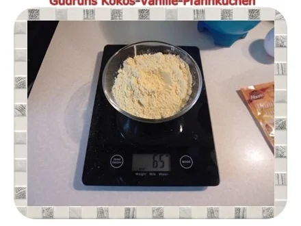 Kuchen: Kokos-Vanille-Pfannkuchen mit Honig und Erdbeermarmelade - Rezept - Bild Nr. 4