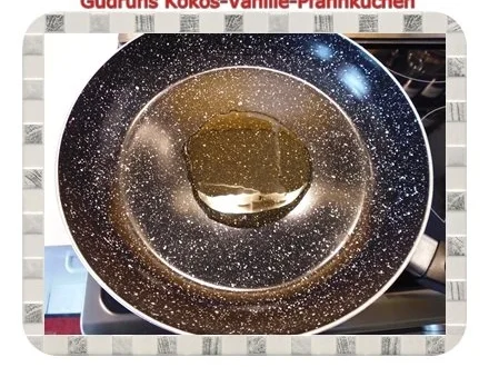 Kuchen: Kokos-Vanille-Pfannkuchen mit Honig und Erdbeermarmelade - Rezept - Bild Nr. 7