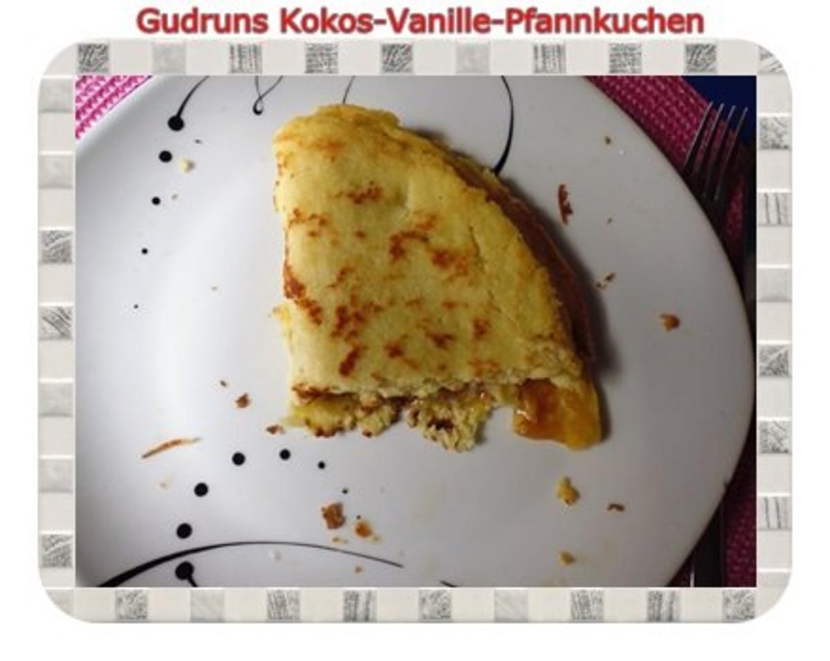 Kuchen: Kokos-Vanille-Pfannkuchen mit Honig und Erdbeermarmelade - Rezept - Bild Nr. 12