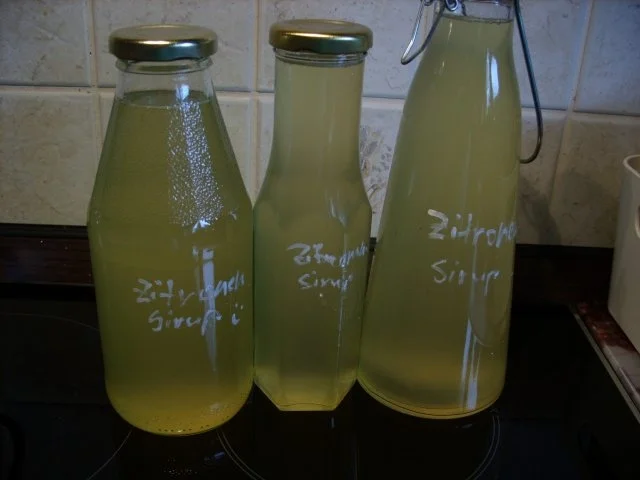 Getränke: Zitronensirup - Rezept
