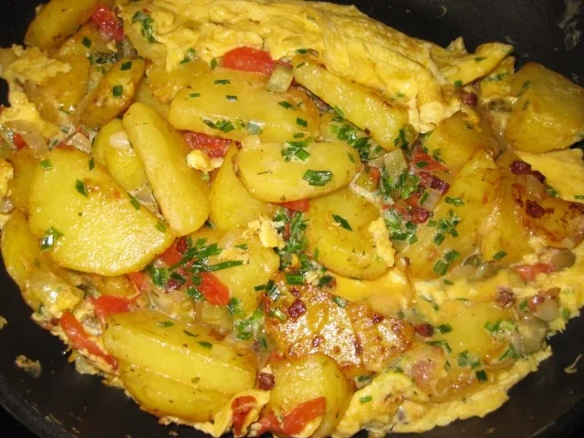 Rezept: Bauernomelette Bild Nr. 2 Bauernomelette - Rezept - Bild Nr. 2