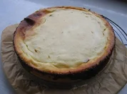 Buttermilch - Käsekuchen mit Rhabarber - Rezept