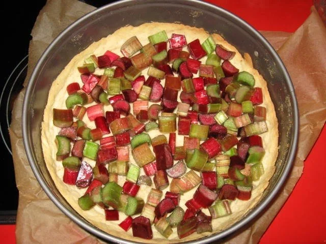 Buttermilch - Käsekuchen mit Rhabarber - Rezept - Bild Nr. 10