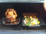 Saftiges Brathhähnchen mit Grillgemüse - Rezept