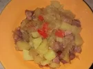 Rezept: Sauerkrautpfanne mit Kassler, Ananas u.Paprika Sauerkrautpfanne mit Kassler, Ananas u.Paprika - Rezept