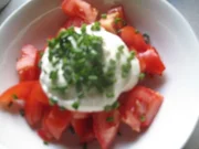 Tomatensalat mit Meerrettichdressing - Rezept
