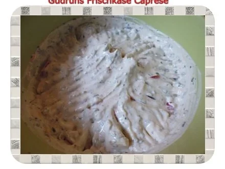 Brotaufstrich: Frischkäse Caprese - Rezept