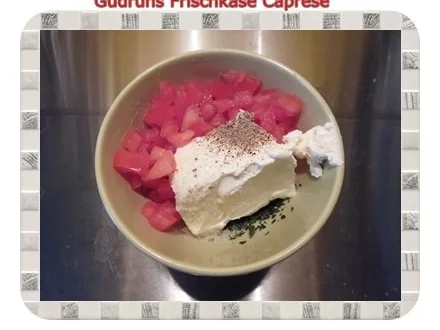 Brotaufstrich: Frischkäse Caprese - Rezept - Bild Nr. 4