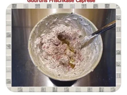 Brotaufstrich: Frischkäse Caprese - Rezept - Bild Nr. 5