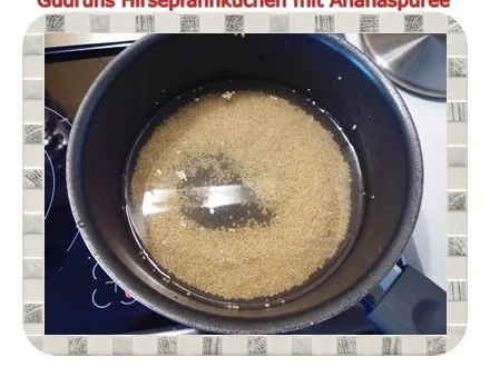 Kuchen: Hirsepfannkuchen mit Ananaspüree - Rezept - Bild Nr. 3