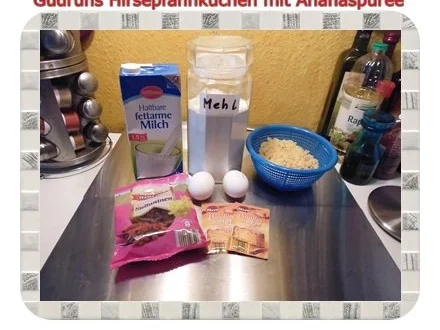 Kuchen: Hirsepfannkuchen mit Ananaspüree - Rezept - Bild Nr. 4