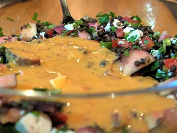 Belugalinsensalat mit Bergpfirsichen - Rezept - Bild Nr. 15