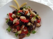 Gemüsesalat mit (selbst eingelegter )Salzzitrone - Rezept