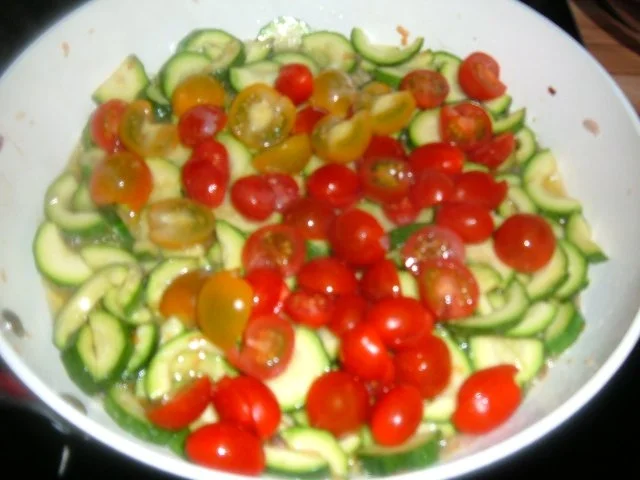 Rezept: Fisch : Lachs mit Gemüschen Bild Nr. 6 Fisch : Lachs mit Gemüschen - Rezept - Bild Nr. 6