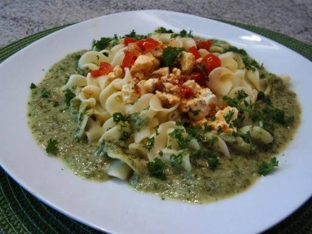 Rezept: Nudeln mit Rucola-Soße Bild Nr. 10 Nudeln mit Rucola-Soße - Rezept - Bild Nr. 10