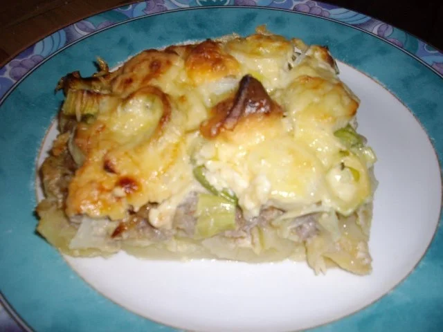 kartoffel-porree-hack-auflauf - Rezept