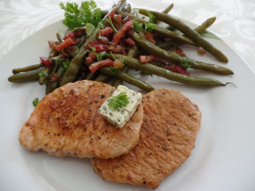 Holzfällersteak mit Speck-Bohnen - Rezept - kochbar.de