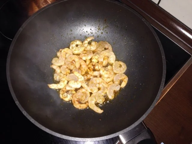 Würzig-scharfe Garnelen mit Pasta - Rezept - Bild Nr. 2