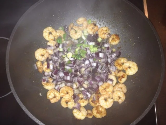 Würzig-scharfe Garnelen mit Pasta - Rezept - Bild Nr. 3