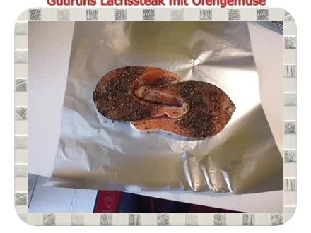 Fisch: Lachssteak mit Ofengemüse - Rezept - Bild Nr. 9