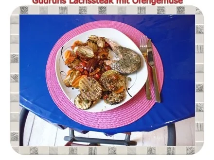 Fisch: Lachssteak mit Ofengemüse - Rezept - Bild Nr. 16