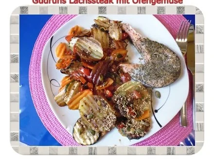 Fisch: Lachssteak mit Ofengemüse - Rezept - Bild Nr. 17