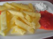 "Pommes mit Ketchup und Mayo"  ... oder wie bekommt man Kinder zum Obst essen ... ;-) - Rezept