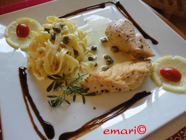 Rezept: Hühner Filet mit Zitronen Kapern Sauce Bild Nr. 12 Hühner Filet mit Zitronen Kapern Sauce - Rezept - Bild Nr. 12