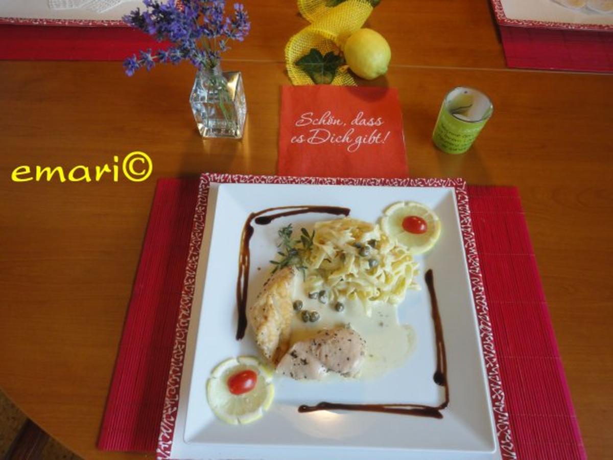 Hühner Filet mit Zitronen Kapern Sauce - Rezept - Bild Nr. 2