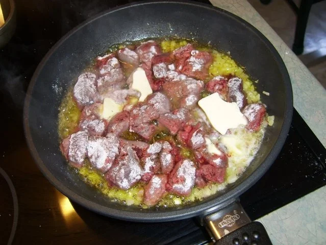 Rezept: Putenleber Stroganoff nach Jägerart Bild Nr. 5 Putenleber Stroganoff nach Jägerart - Rezept - Bild Nr. 5