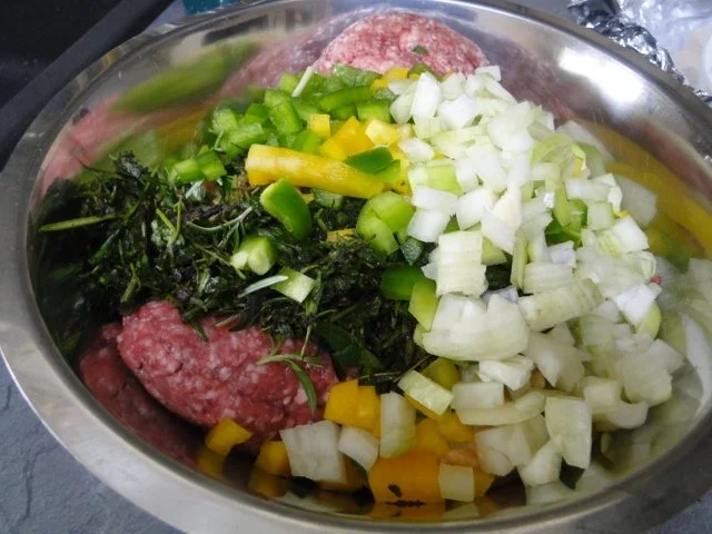 Rezept: Hackbraten mit frischen Kräuter, dazu Bild Nr. 4 Hackbraten mit frischen Kräuter, dazu - Rezept - Bild Nr. 4