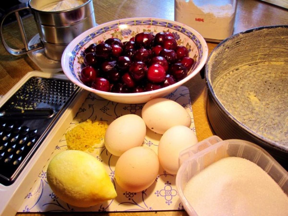 Kirschkuchen für die 24 cm Springform - Rezept - Bild Nr. 3