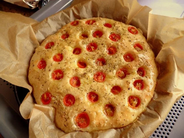 Tomaten-Focaccia; mediterranes Brot - Rezept