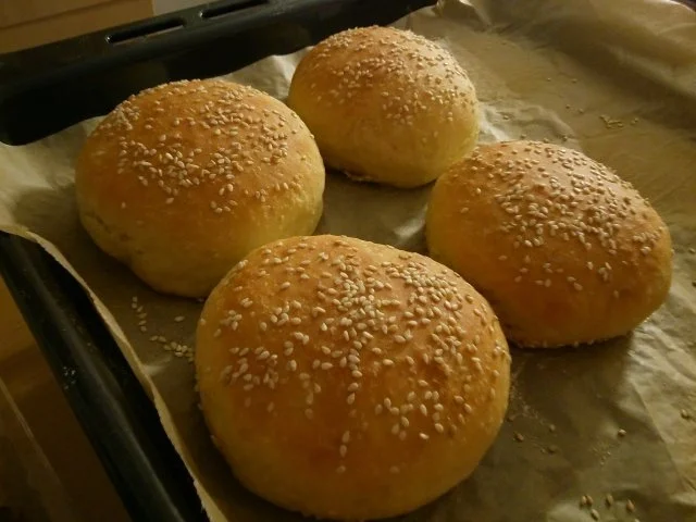 Buns oder Hamburgerbrötchen - Rezept