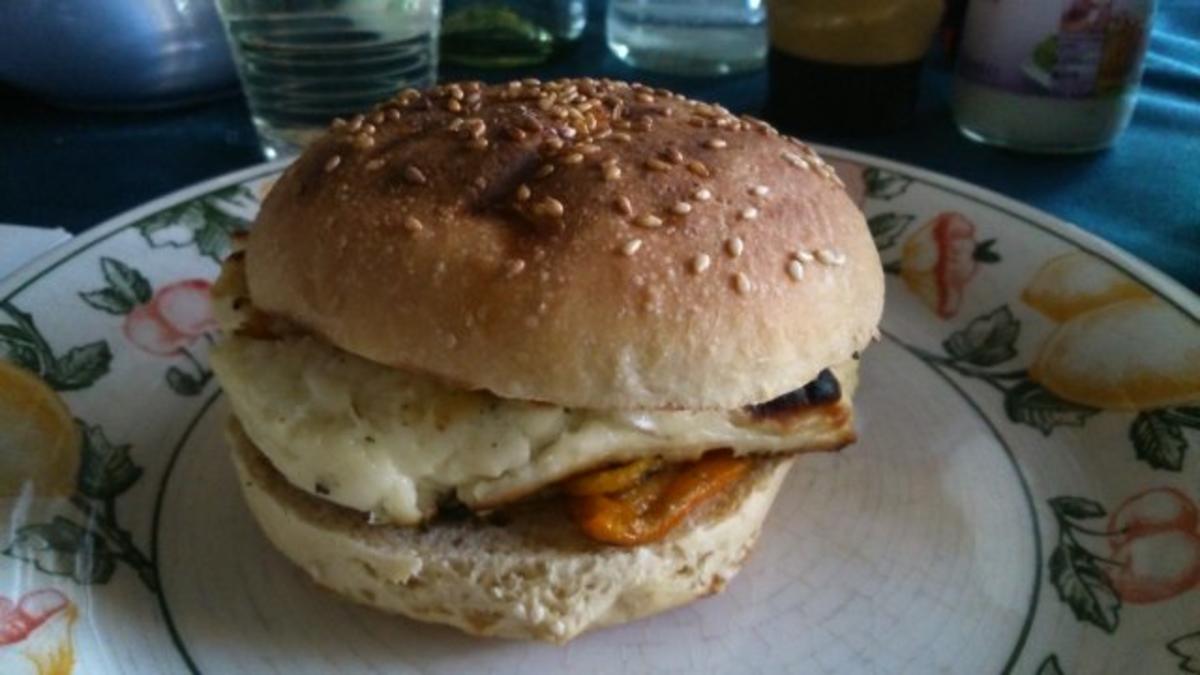 Veggi-Burger vom Kugelgrill - Rezept Gesendet von sTinsche