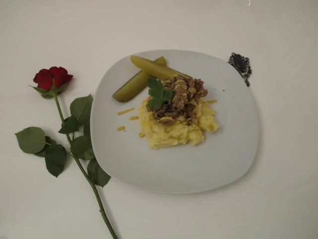 Bœf Stroganoff mit Kartoffelpüree - Rezept