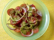 Tomatensalat mit Orangen Ingwer Dressing - Rezept