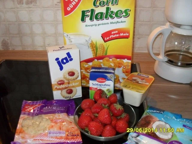 Erdbeer-Knuspertorte mit Kokos - Rezept - Bild Nr. 2