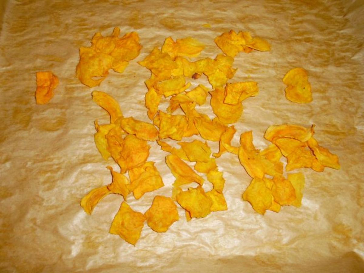 Chips aus Süßkartoffeln - Rezept mit Bild - kochbar.de