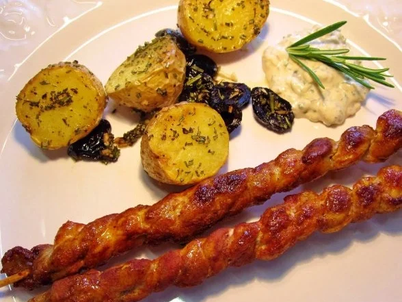 Rosmarinkartoffeln mit Grillfackeln - Rezept - Bild Nr. 7