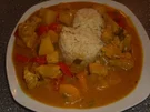 Putengeschnetzeltes mit Curry und Frucht - Rezept