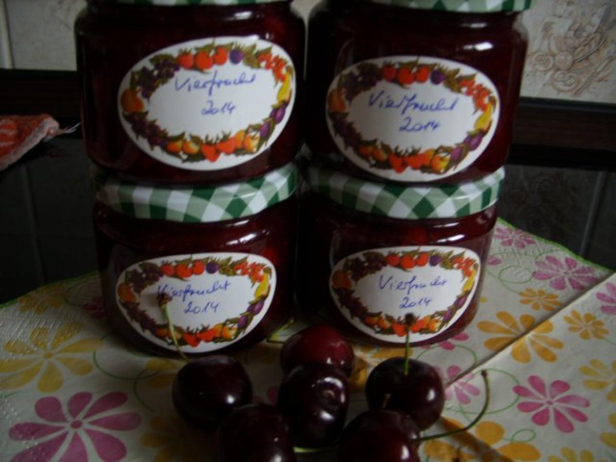 Bilder für Konfitüre & Co: Vierfruchtmarmelade 2014 - Rezept