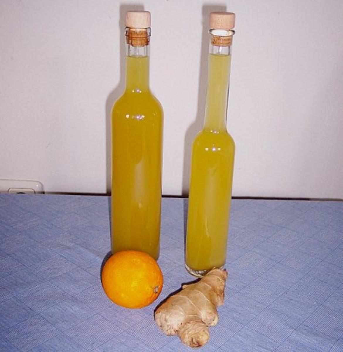Ingwer Orangen Likör - Rezept