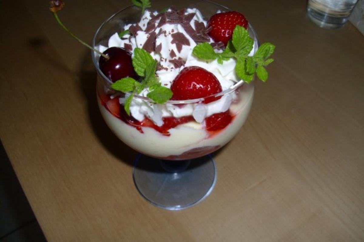 Schichtdessert ... mit Quarkcreme und Früchte - Rezept mit Bild ...