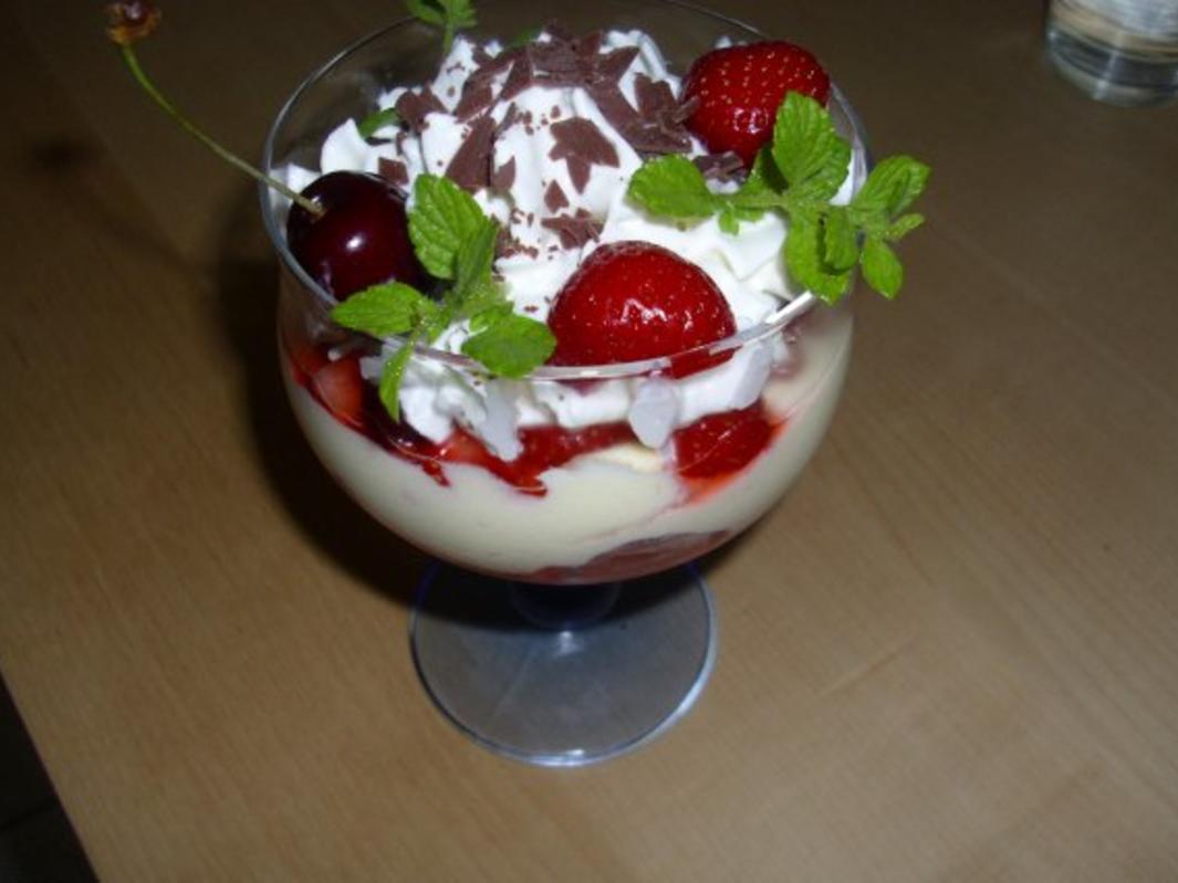 Schichtdessert ... mit Quarkcreme und Früchte - Rezept mit Bild ...