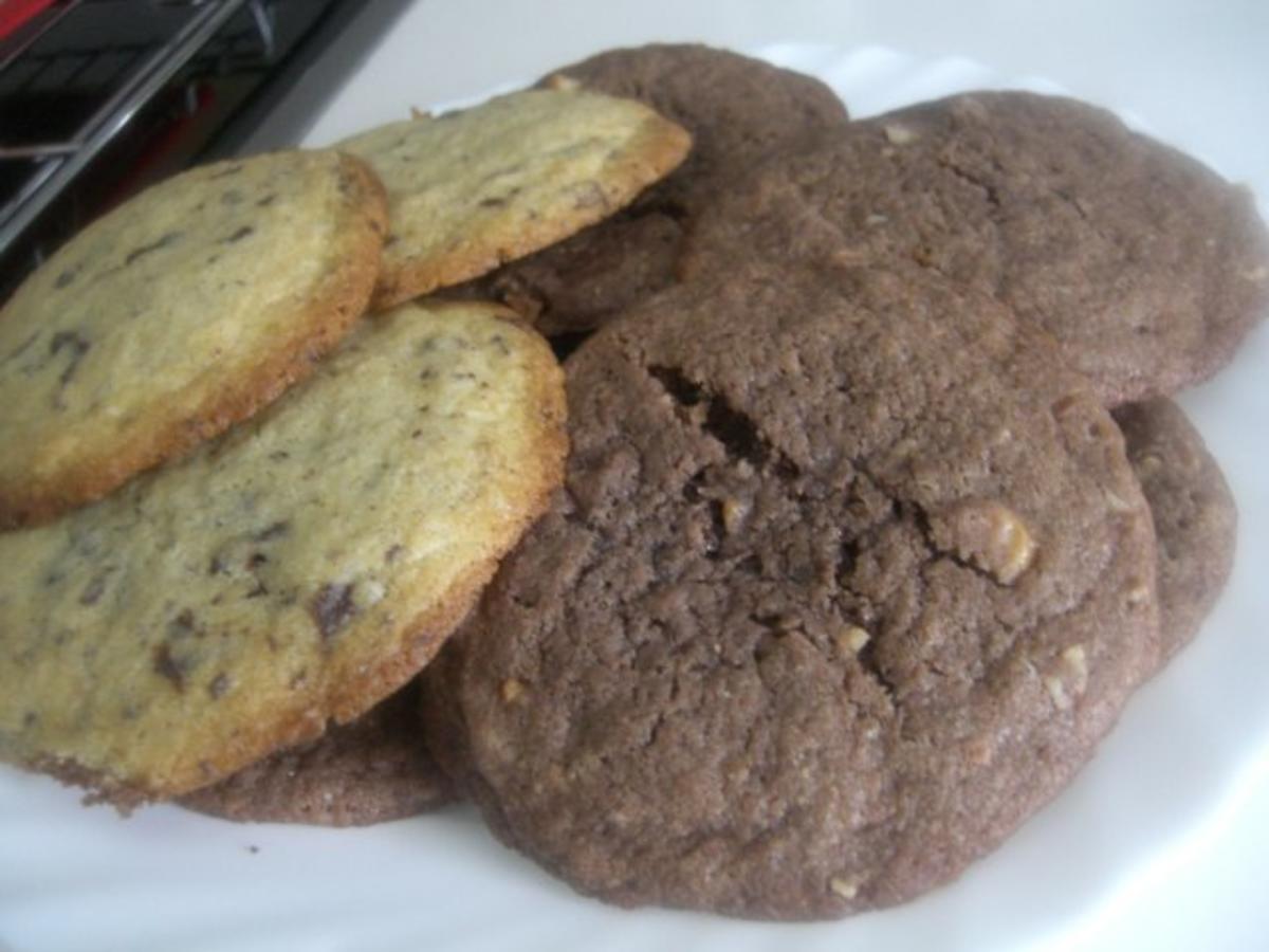 Bilder für American Cookies hell und dunkel - Rezept