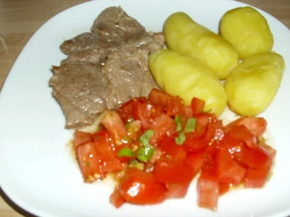 Schweinesteaks mit Pellkartoffeln - Rezept - Bild Nr. 4