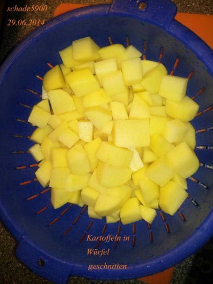 Pfannengerichte: Bouletten tummeln sich in einer Kartoffel-Bohnen Champignons-Pfanne - Rezept - Bild Nr. 4