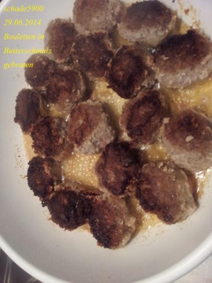 Pfannengerichte: Bouletten tummeln sich in einer Kartoffel-Bohnen Champignons-Pfanne - Rezept - Bild Nr. 22