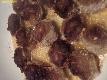 Pfannengerichte: Bouletten tummeln sich in einer Kartoffel-Bohnen Champignons-Pfanne - Rezept - Bild Nr. 22